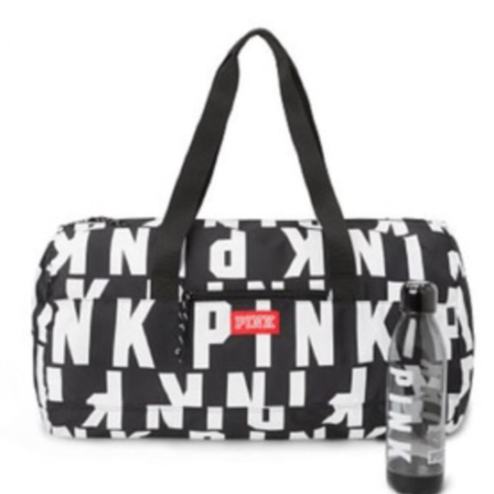 SALE NWOT RARE V.S. PINK Duffle bag w/ bottle - Picture 2 of 6